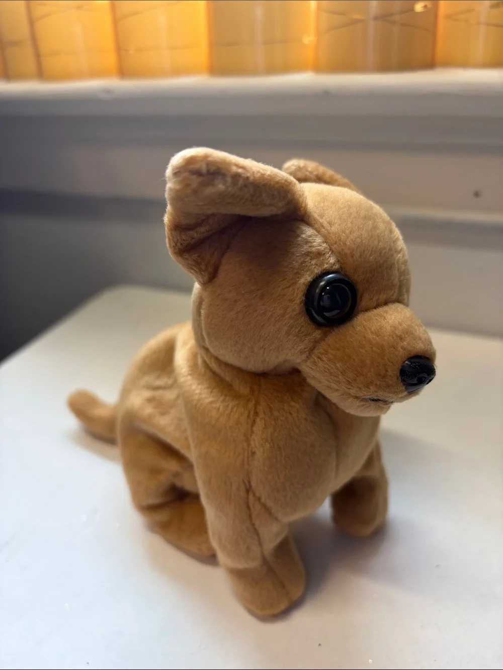 NWT TY Beanie Baby Tiny Brown Chihuahua Dog Plush - Brown